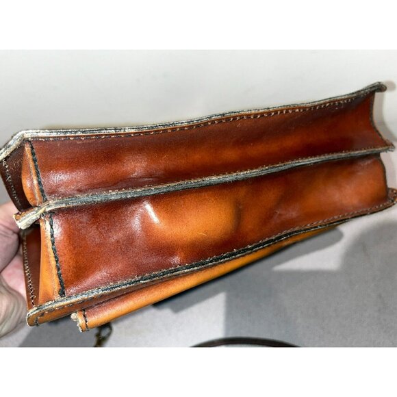 Paco Bolsos Beautiful Brown Leather Bag 10" - Picture 11 of 15